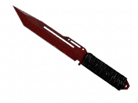 ★ Paracord Knife Crimson Web